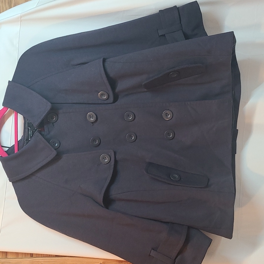 Sandro Sportswear Jacket Size Medium Black